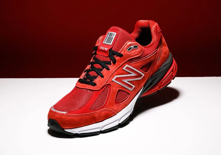 New Balance 990 v4 красные New Balance 990 v4 красные