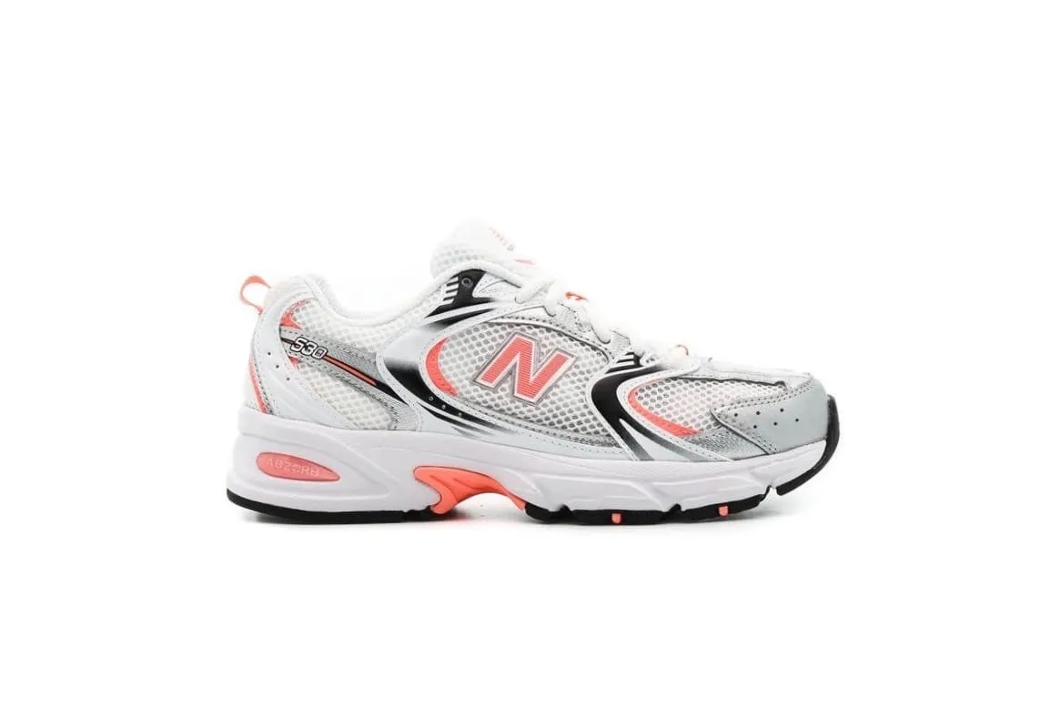 New Balance 530 белые с розовым