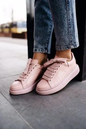 Кеды Adidas McQueen персиковые