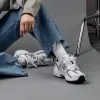 Кроссовки New Balance 530 белые с серебром