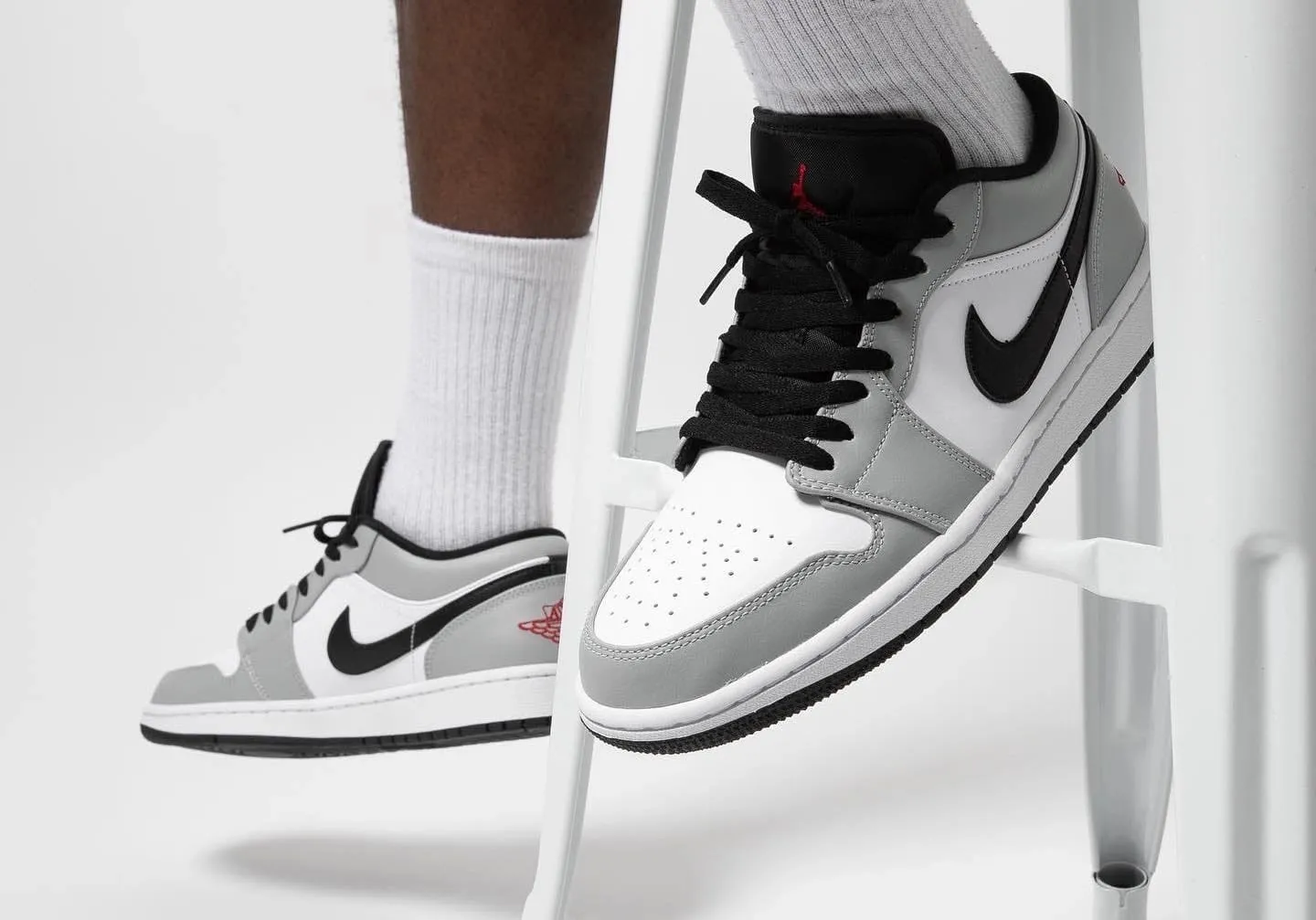 Кеды Nike Air Jordan 1 Low Light Smoke Grey