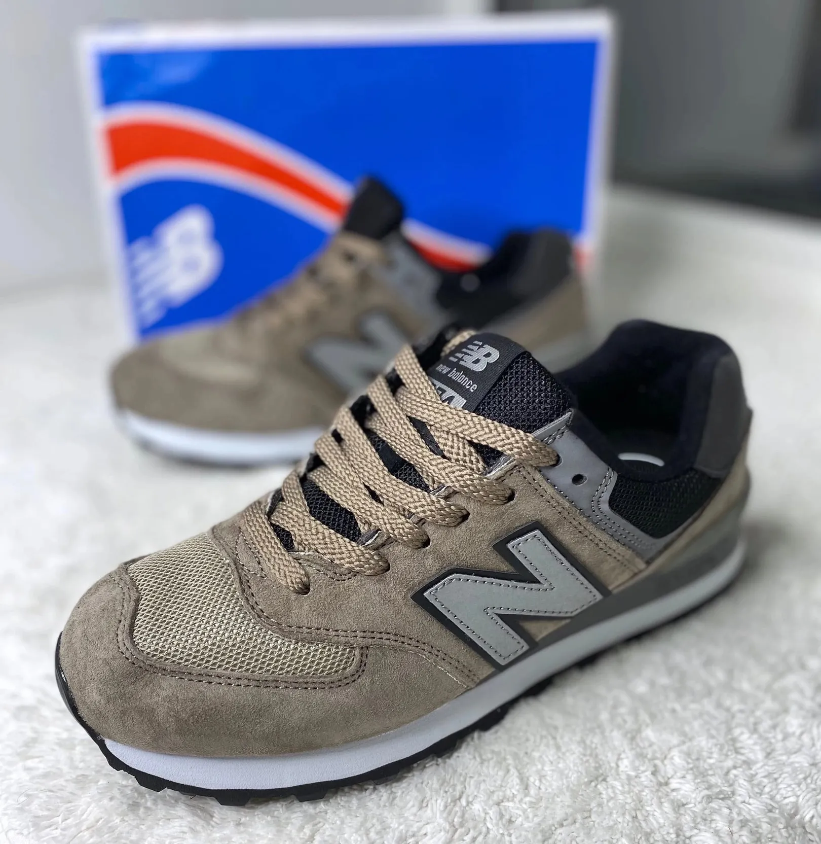 New Balance 574 Stone бежевые New Balance 574 Stone бежевые
