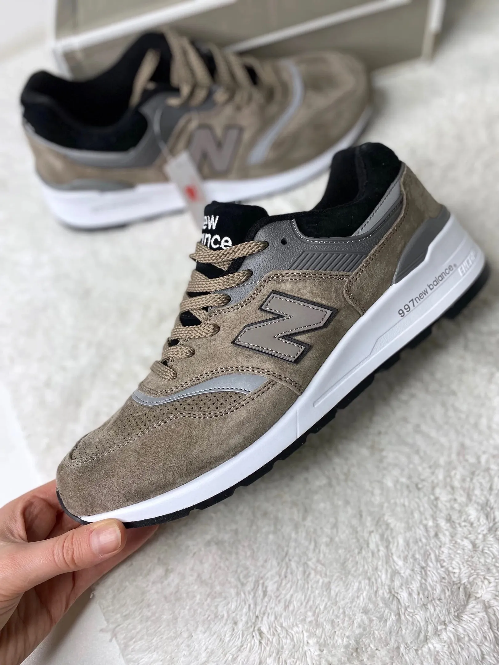 New Balance 997 Stone коричневые