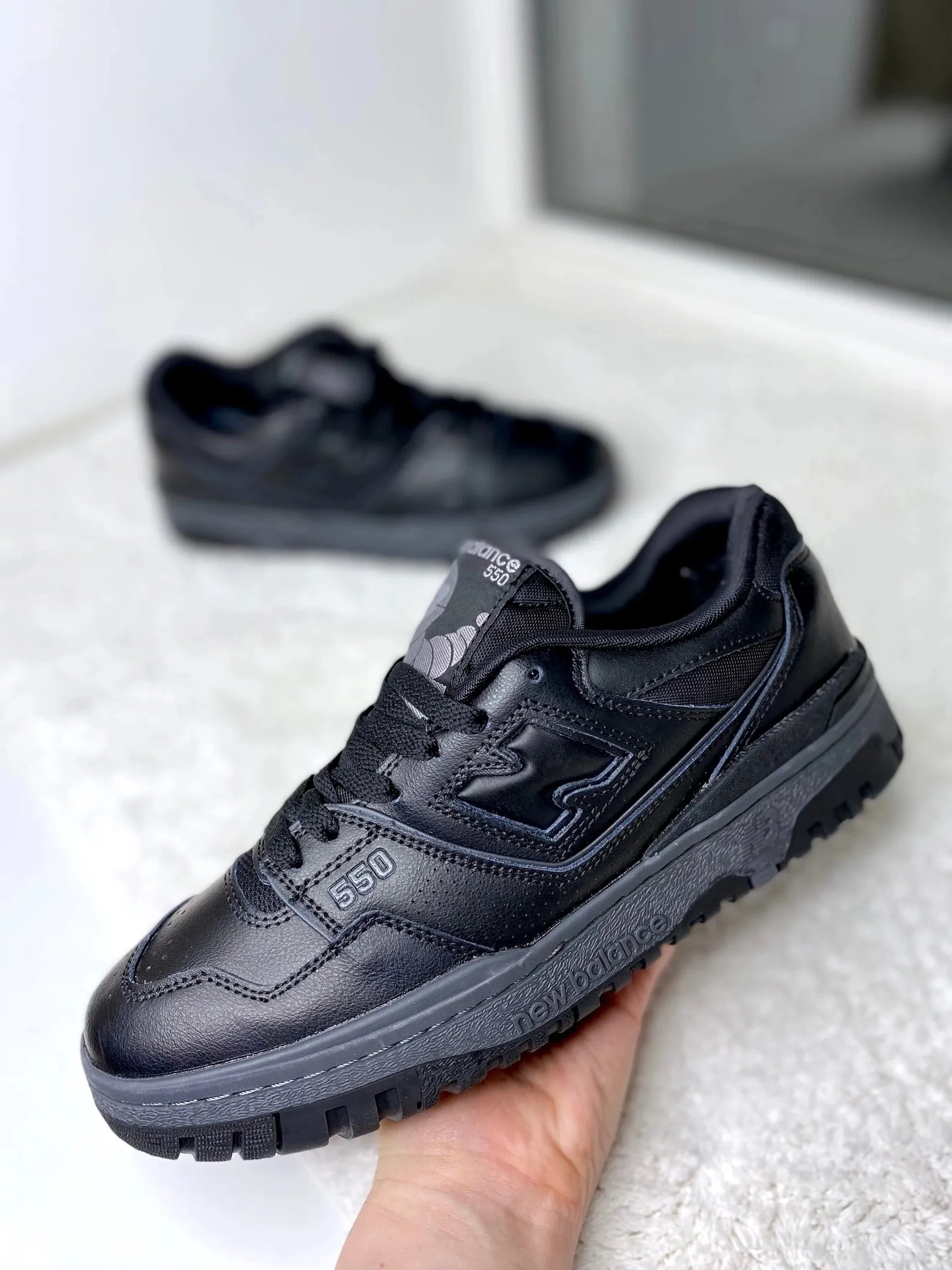 New Balance 550 черные с мехом New Balance 550 черные с мехом