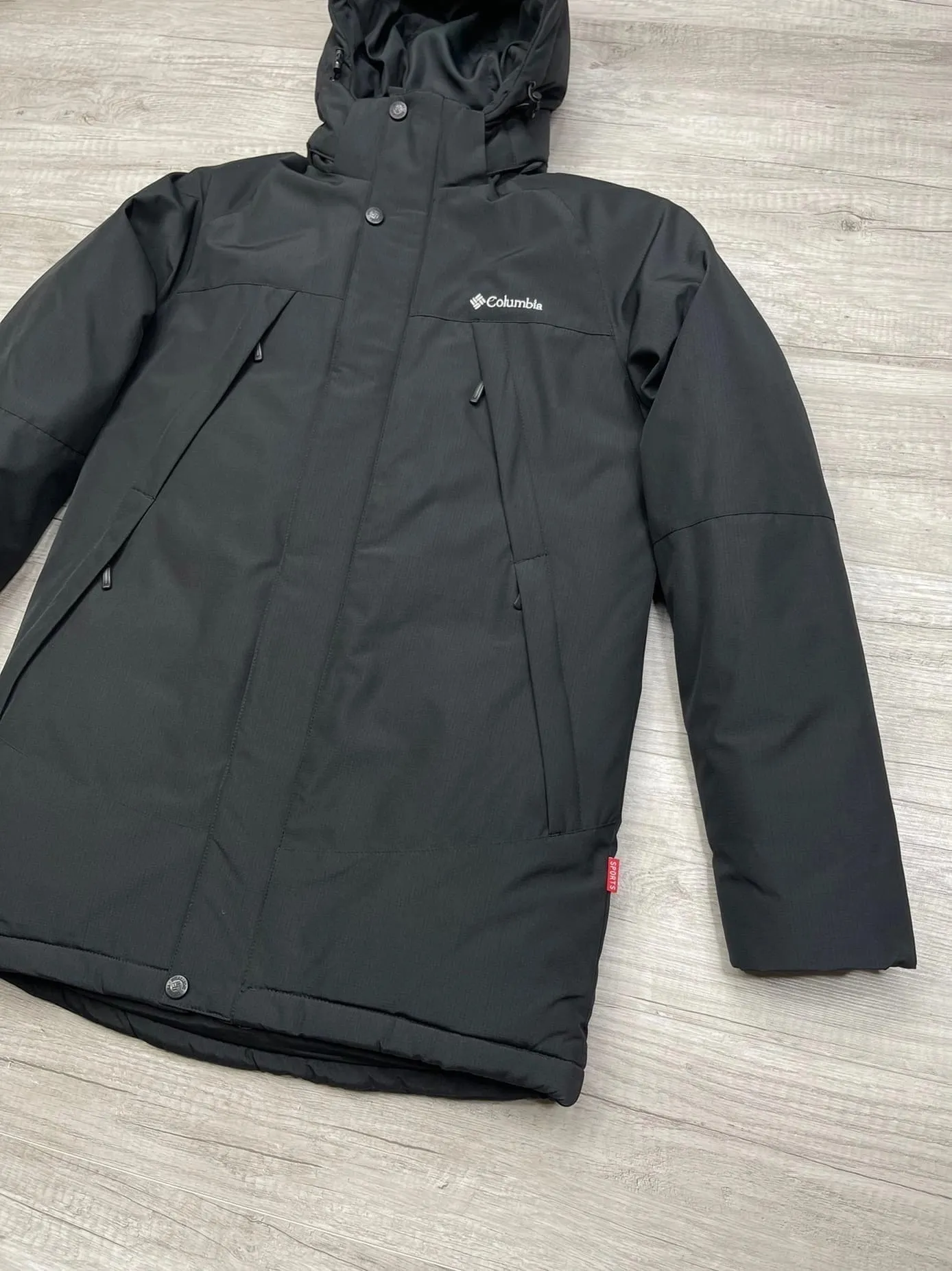 Мужская куртка парка Columbia зимняя черная
