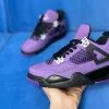 Кеды Nike Air Jordan 4 Travis Scott purple