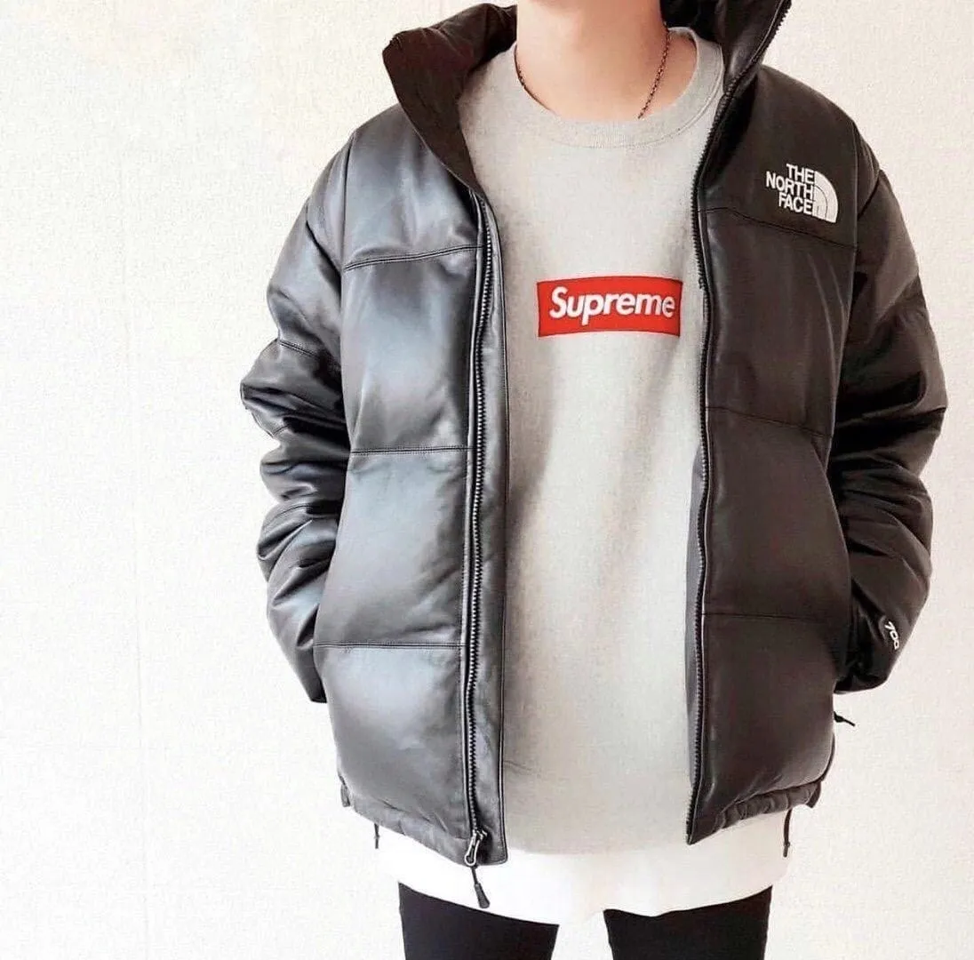 Куртка The North Face puffer black унисекс