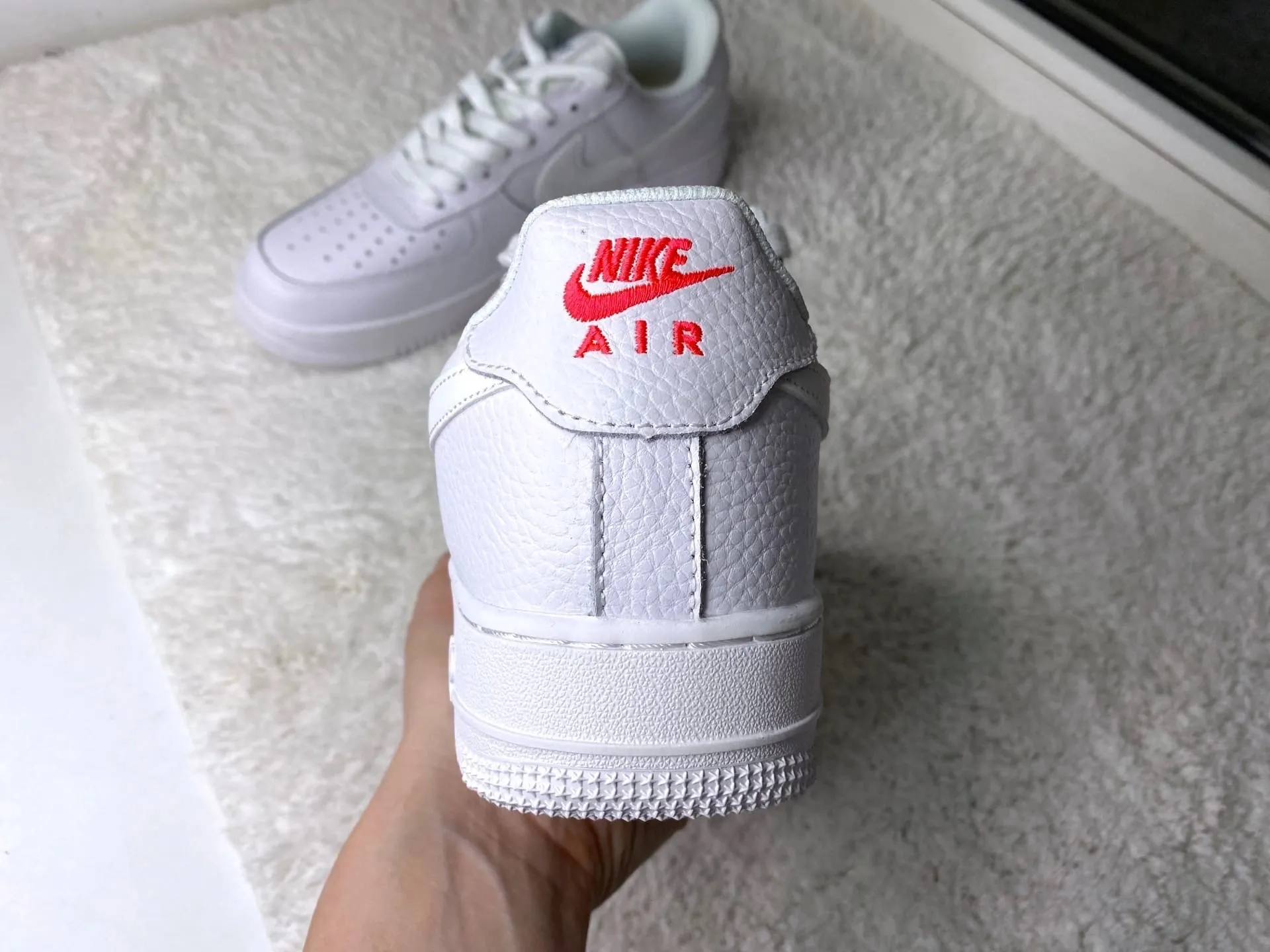 Nike Air Force Low White Pink Blue Swoosh