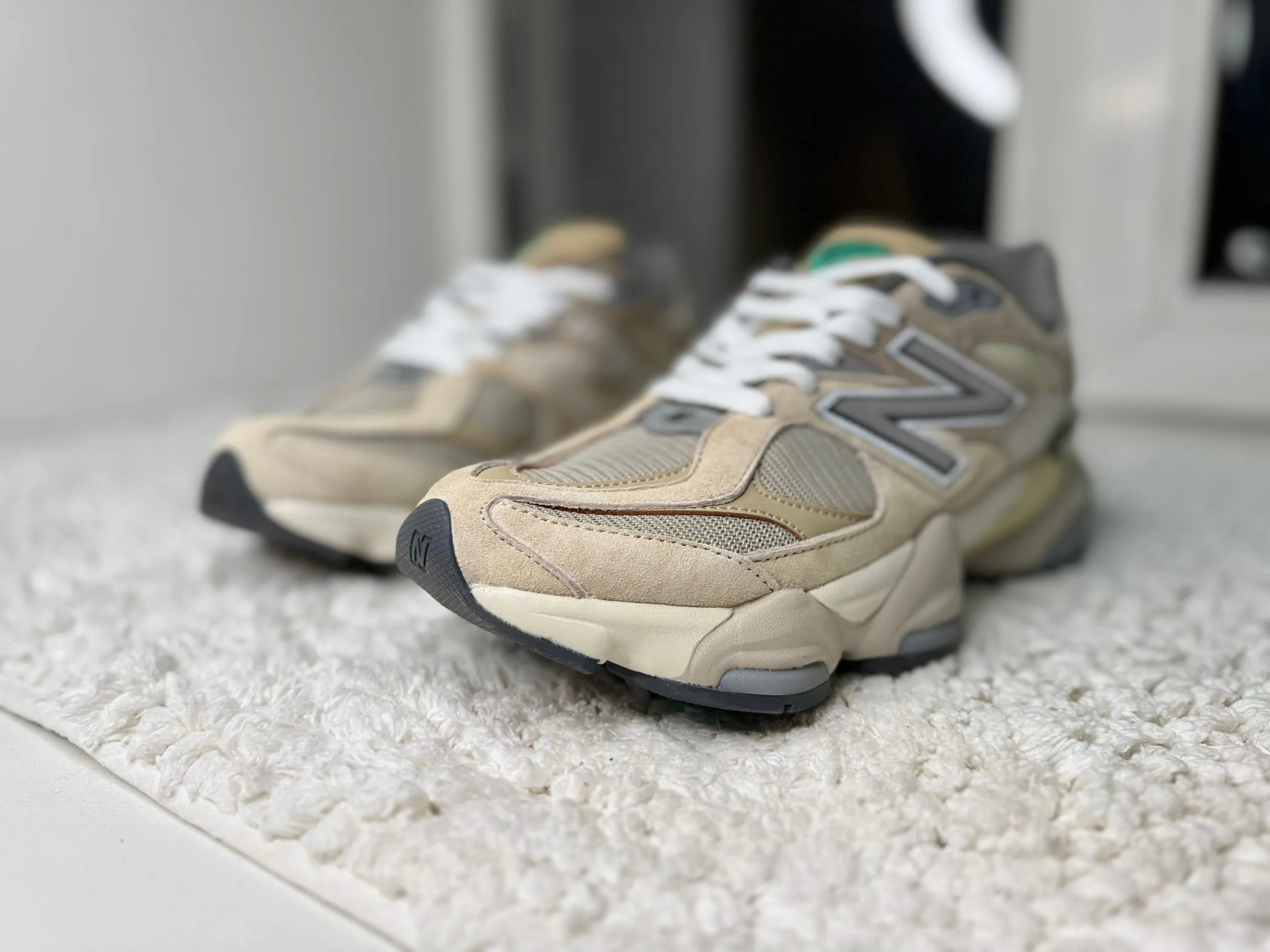 New Balance 9060 Sea Salt бежевые