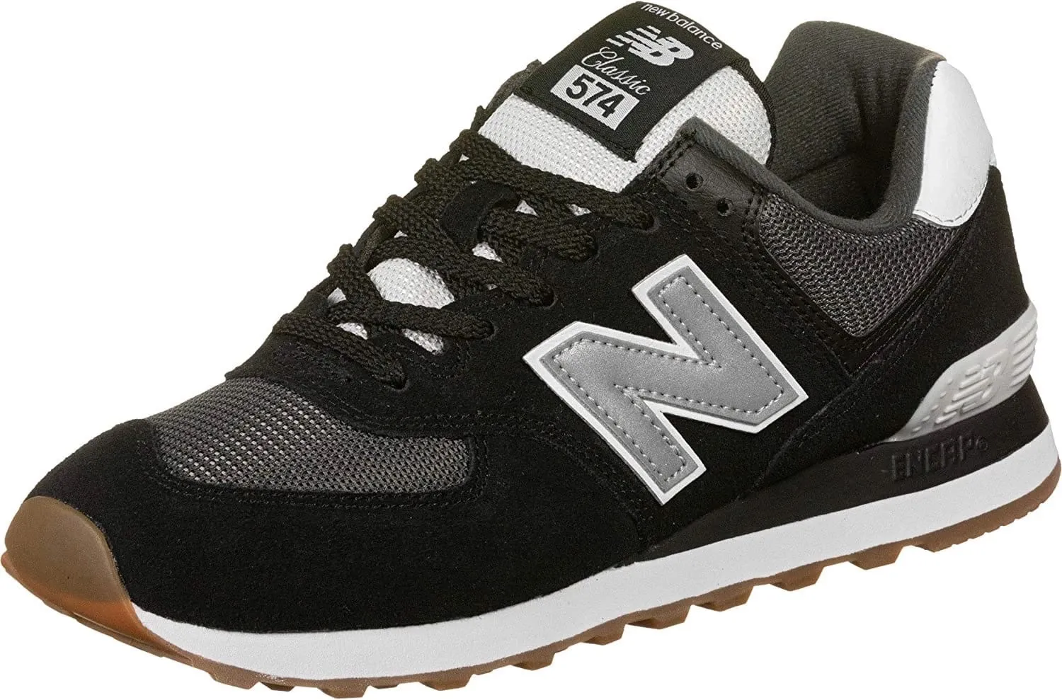 New Balance 574 Ворон черные с белым New Balance 574 Ворон черные с белым