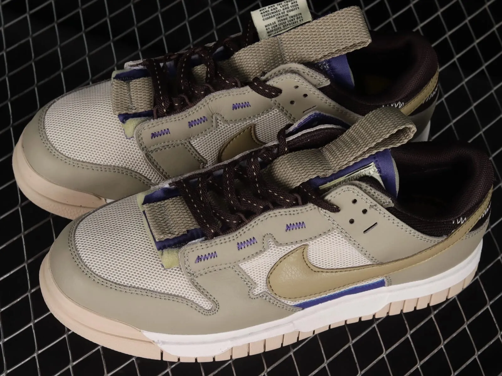 Nike Dunk Low Remastered бежевые с фиолетовым Nike Dunk Low Remastered бежевые с фиолетовым