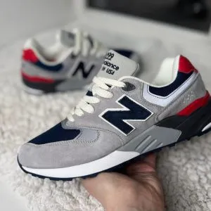 New Balance 999 серые с красным