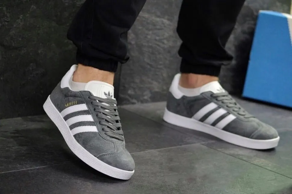 Adidas Gazelle темно-серые