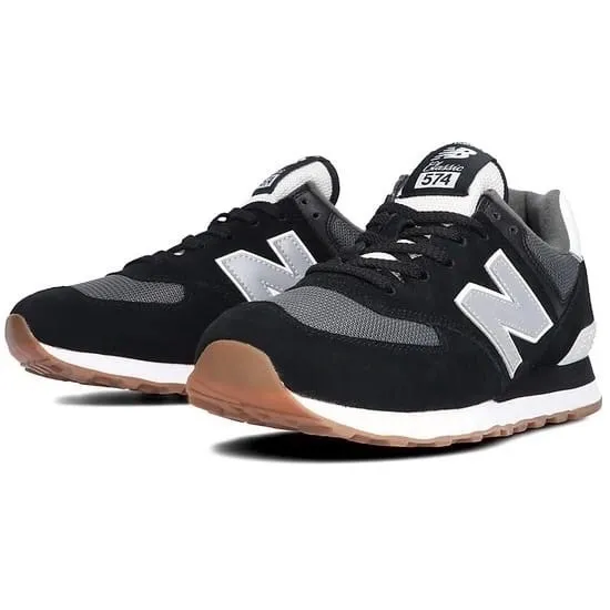 New Balance 574 Ворон черные с белым New Balance 574 Ворон черные с белым