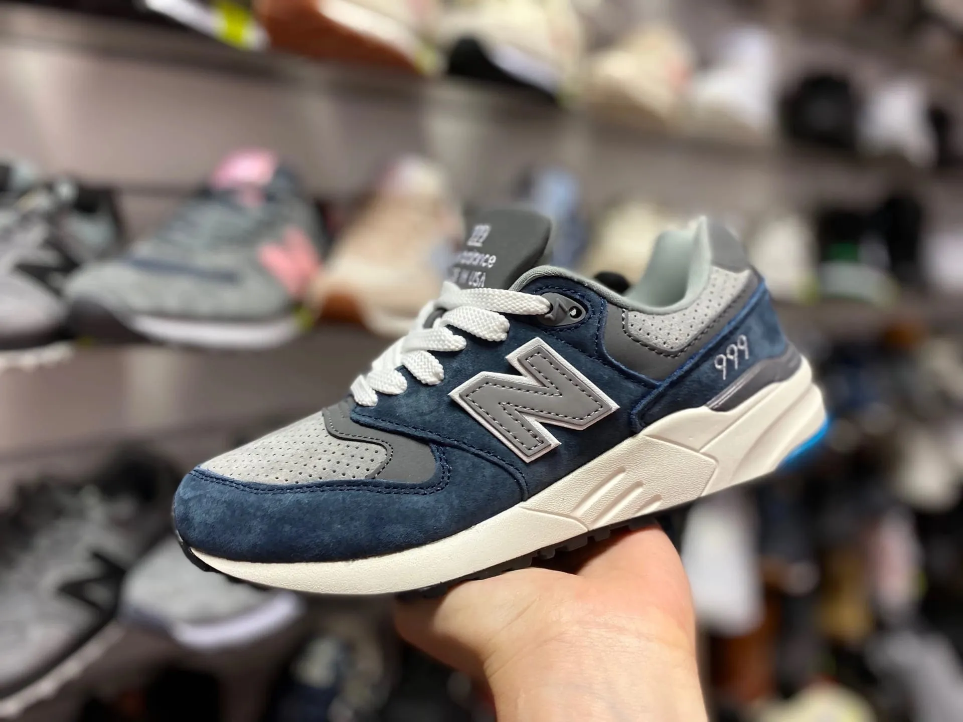New Balance 999 Лазурь синие