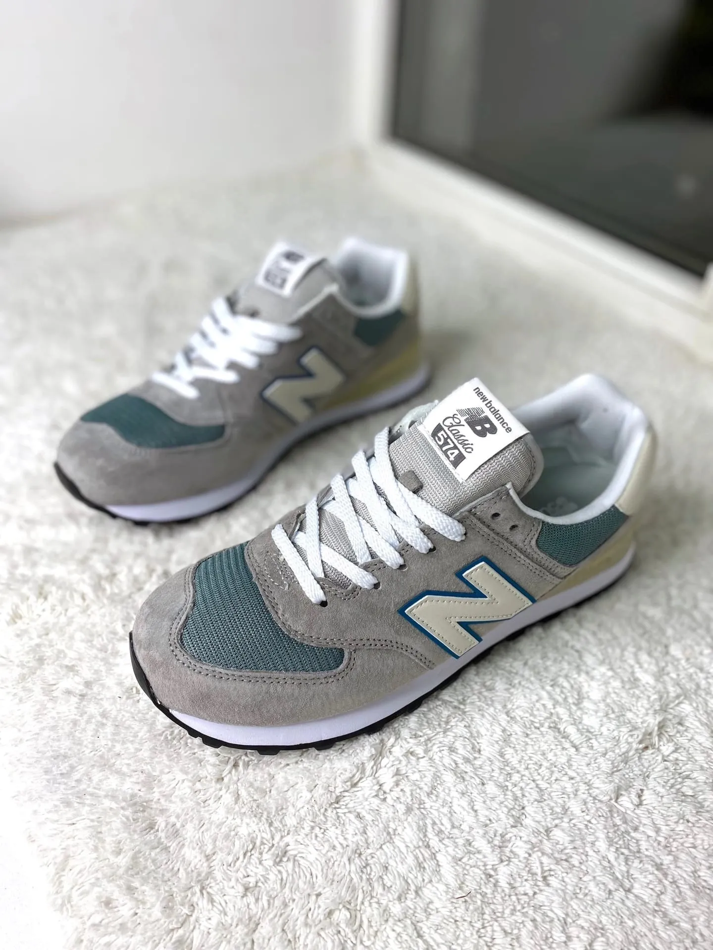 New Balance 574 Аква серые New Balance 574 Аква серые