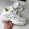 Nike Tekno белые с мехом