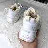 Nike Tekno белые с мехом
