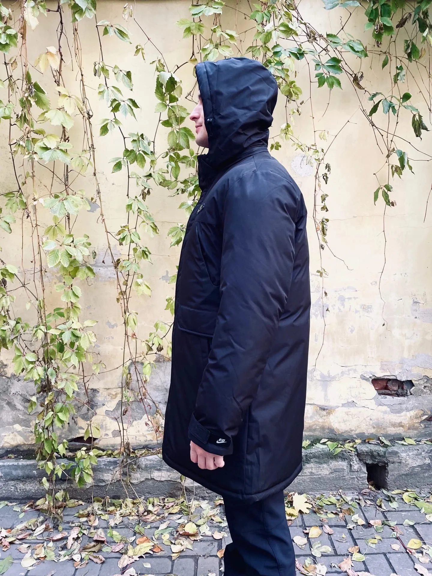 Мужская куртка парка Nike зимняя черная Мужская куртка парка Nike зимняя черная
