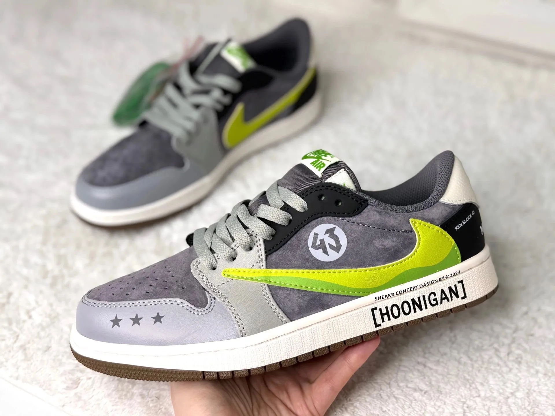 Nike Air Jordan 1 Retro Low х Travis Scott x Ken Block "Hoonigan"