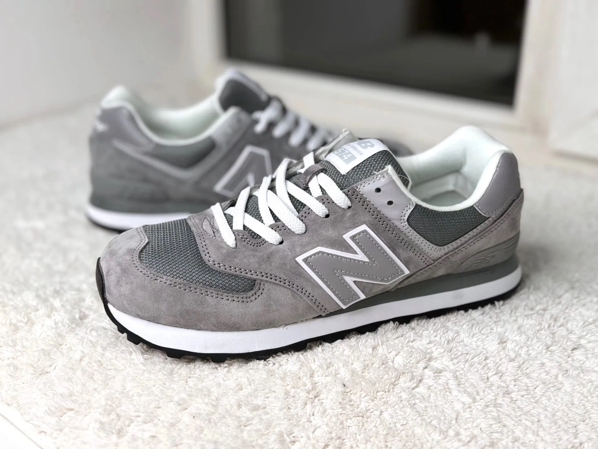 New Balance 574 Silver серые