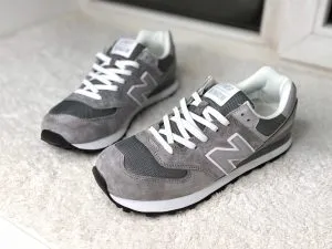 Кроссовки New Balance 574 серые Silver New