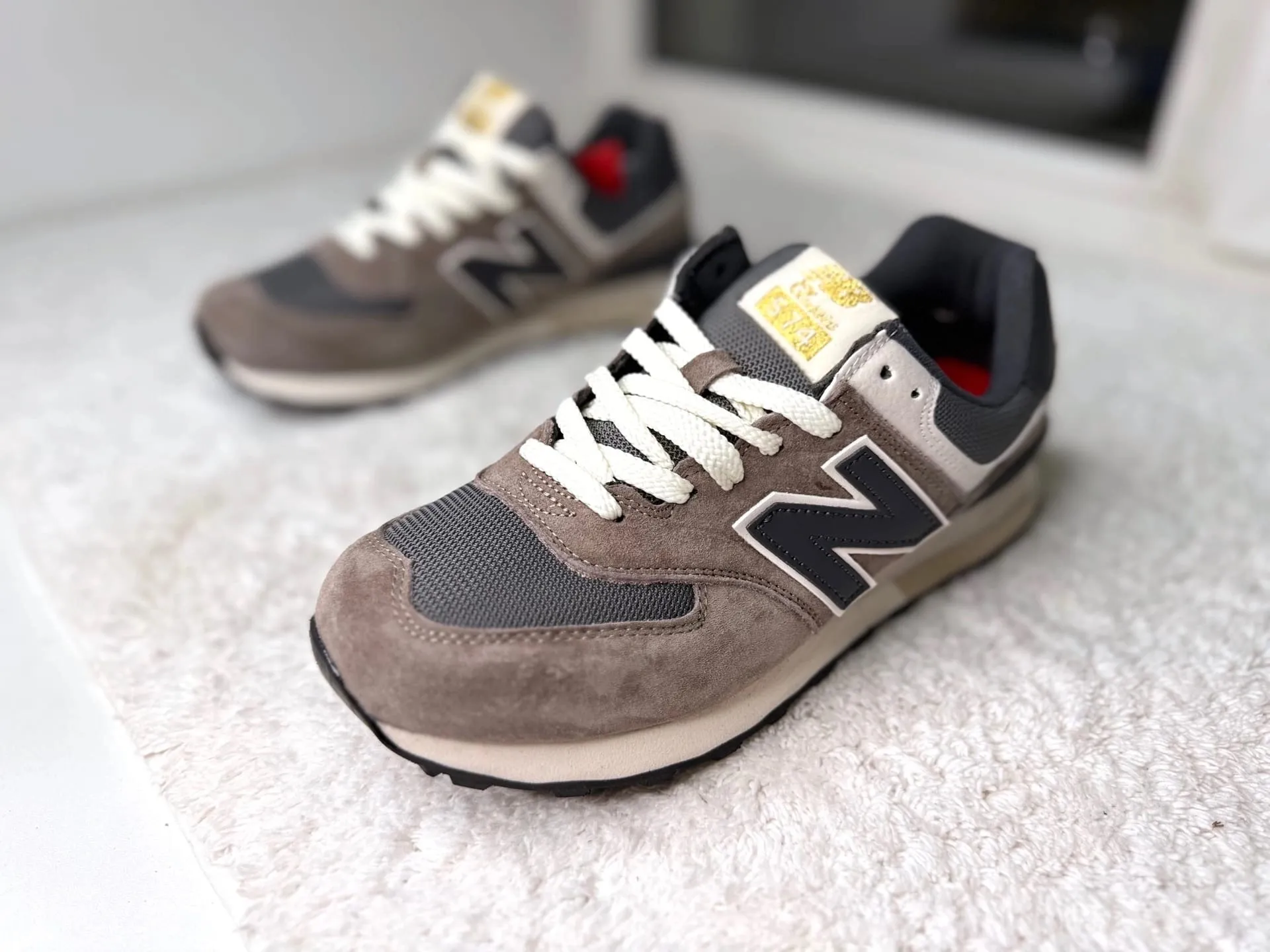 New Balance 574 Антрацит коричнево-серые New Balance 574 Антрацит коричнево-серые