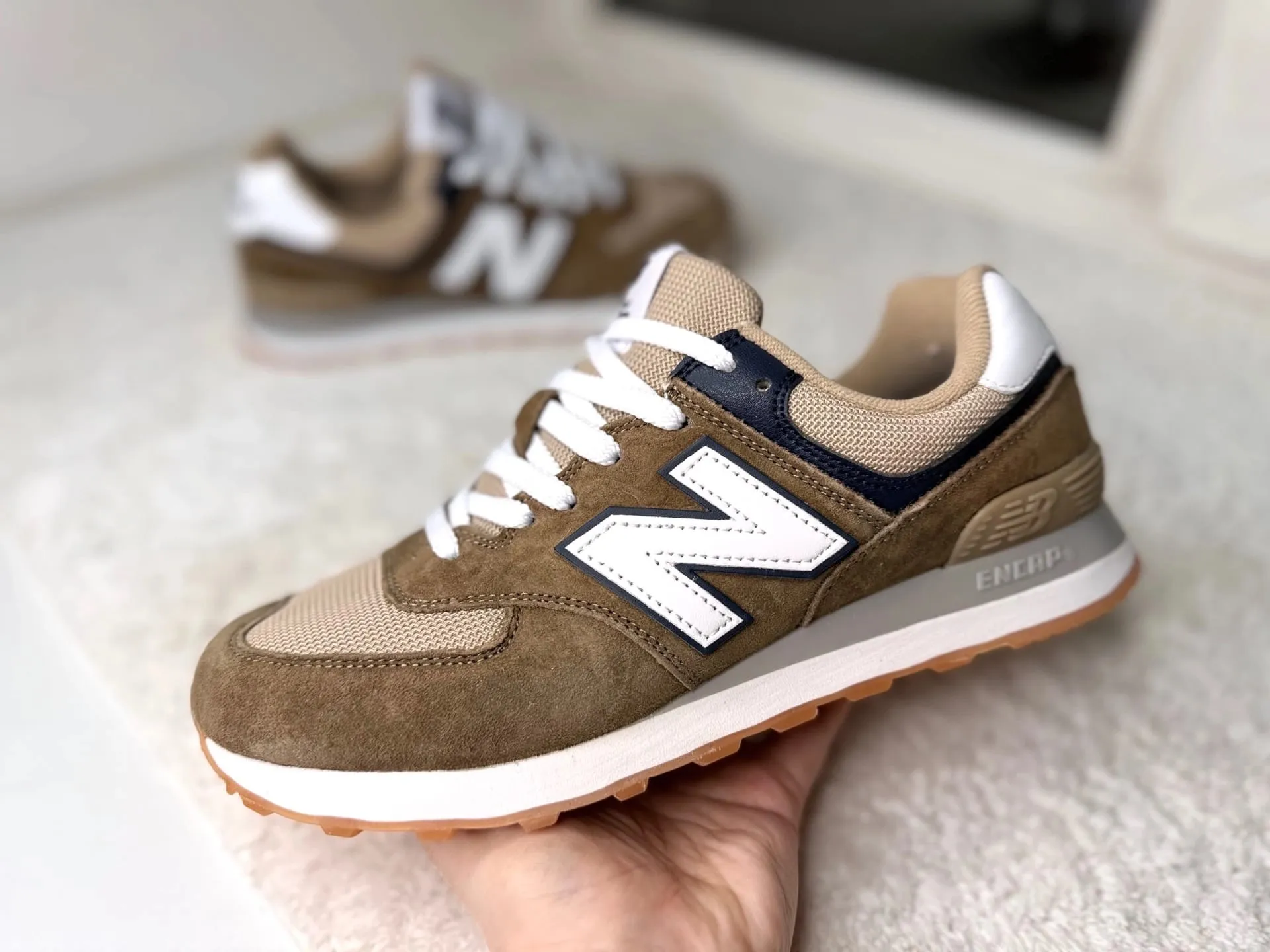 New Balance 574 Умбра бежевые New Balance 574 Умбра бежевые