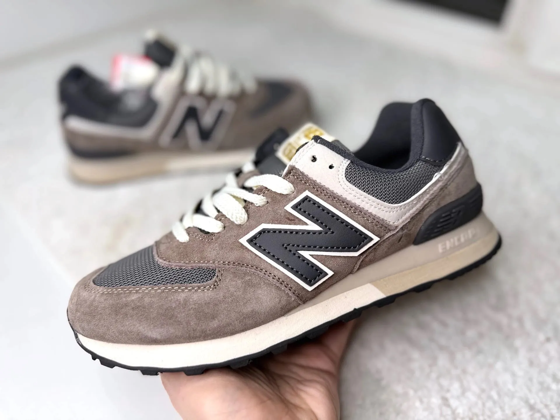 New Balance 574 Антрацит коричнево-серые New Balance 574 Антрацит коричнево-серые