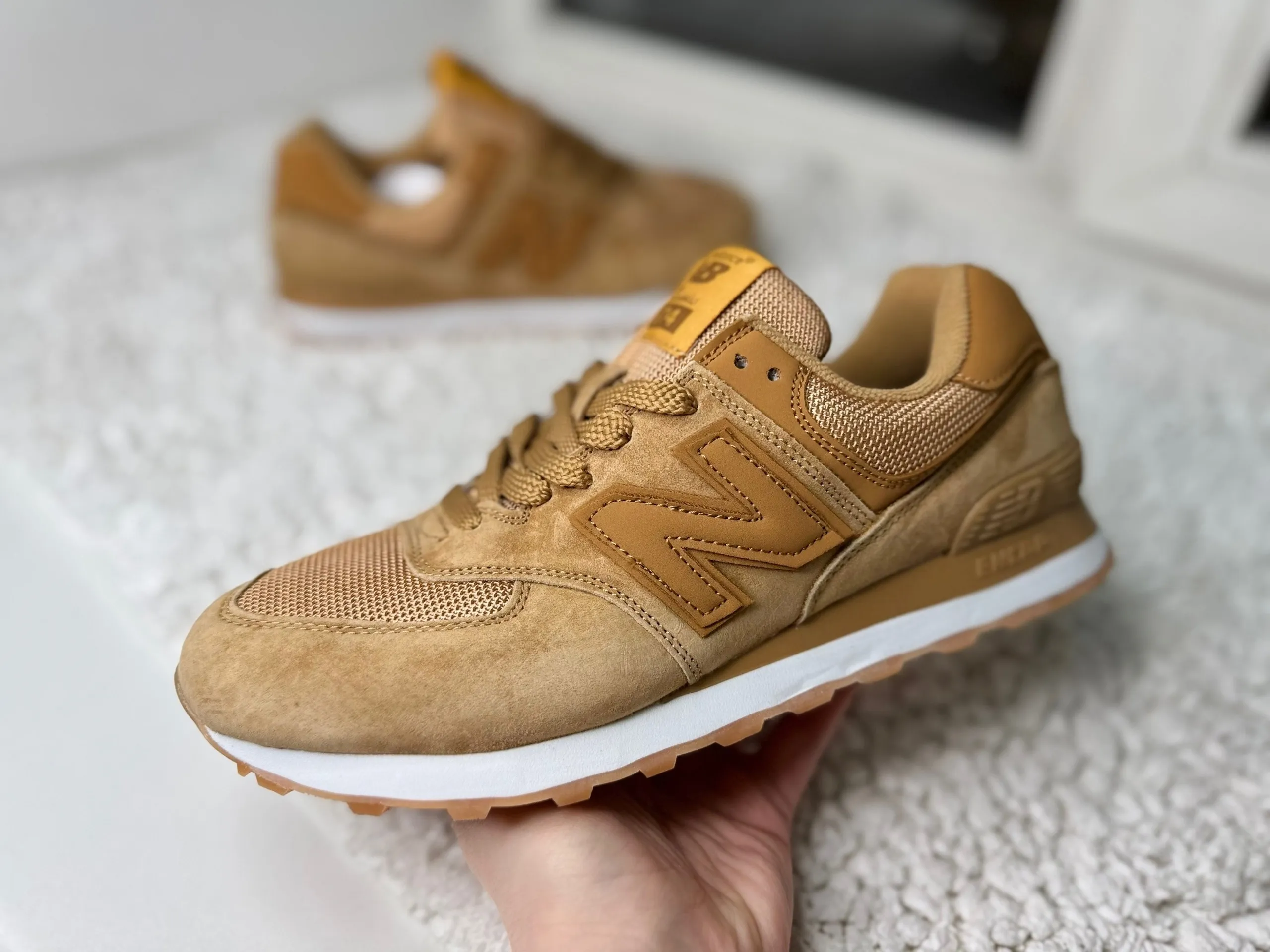 New Balance 574 бежевые Beige