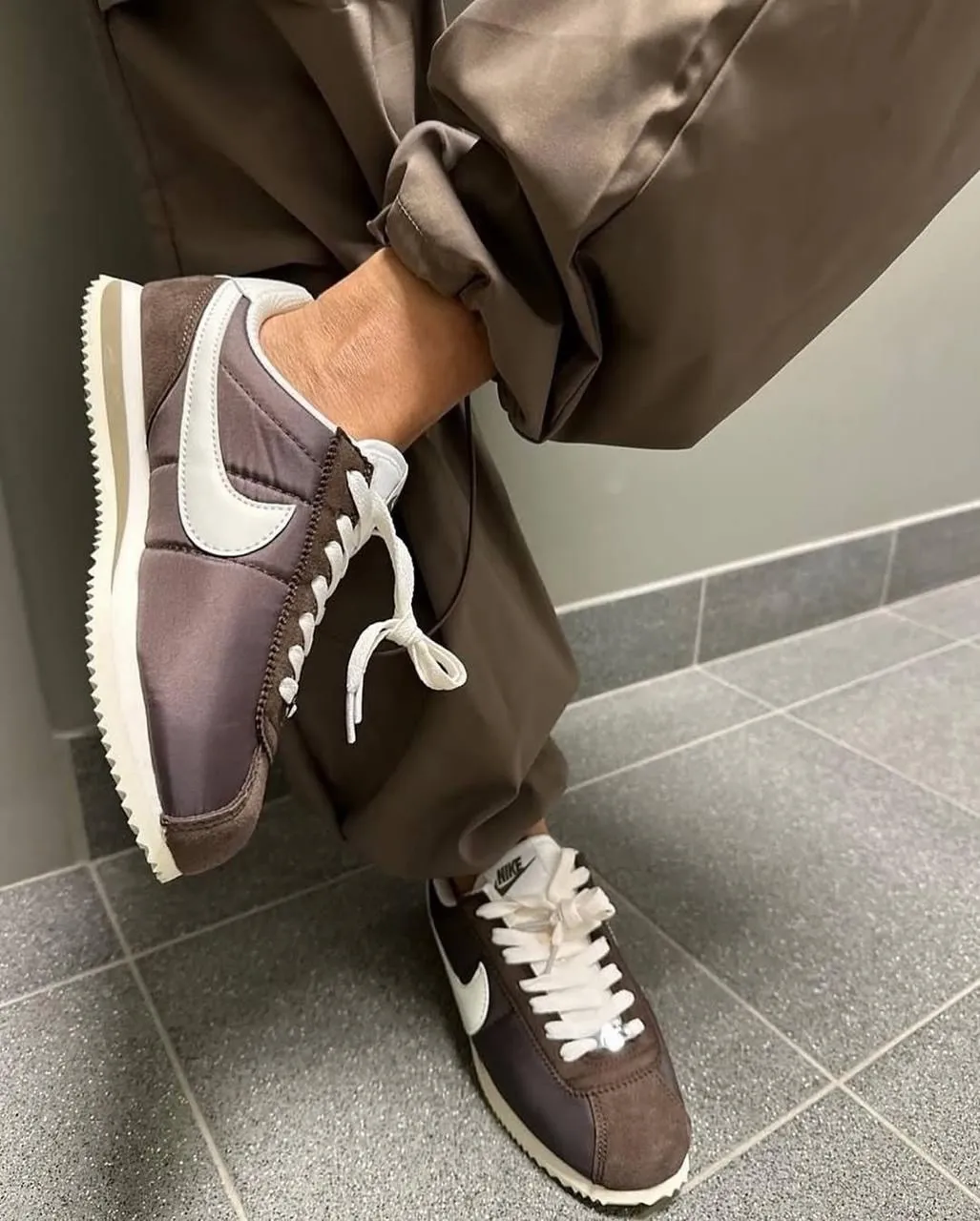 Nike Cortez коричневые