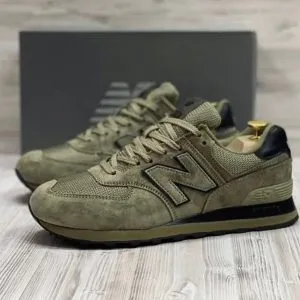 New Balance 574 Хаки с темной подошвой