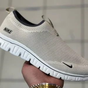 Nike бежевые летние без шнурков