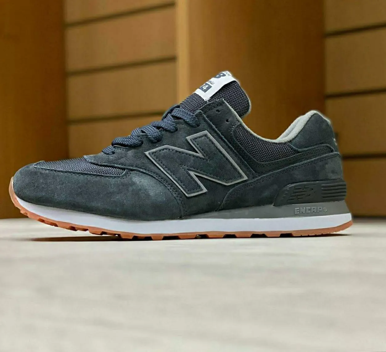 New Balance 574 Шторм Великан серые Гром
