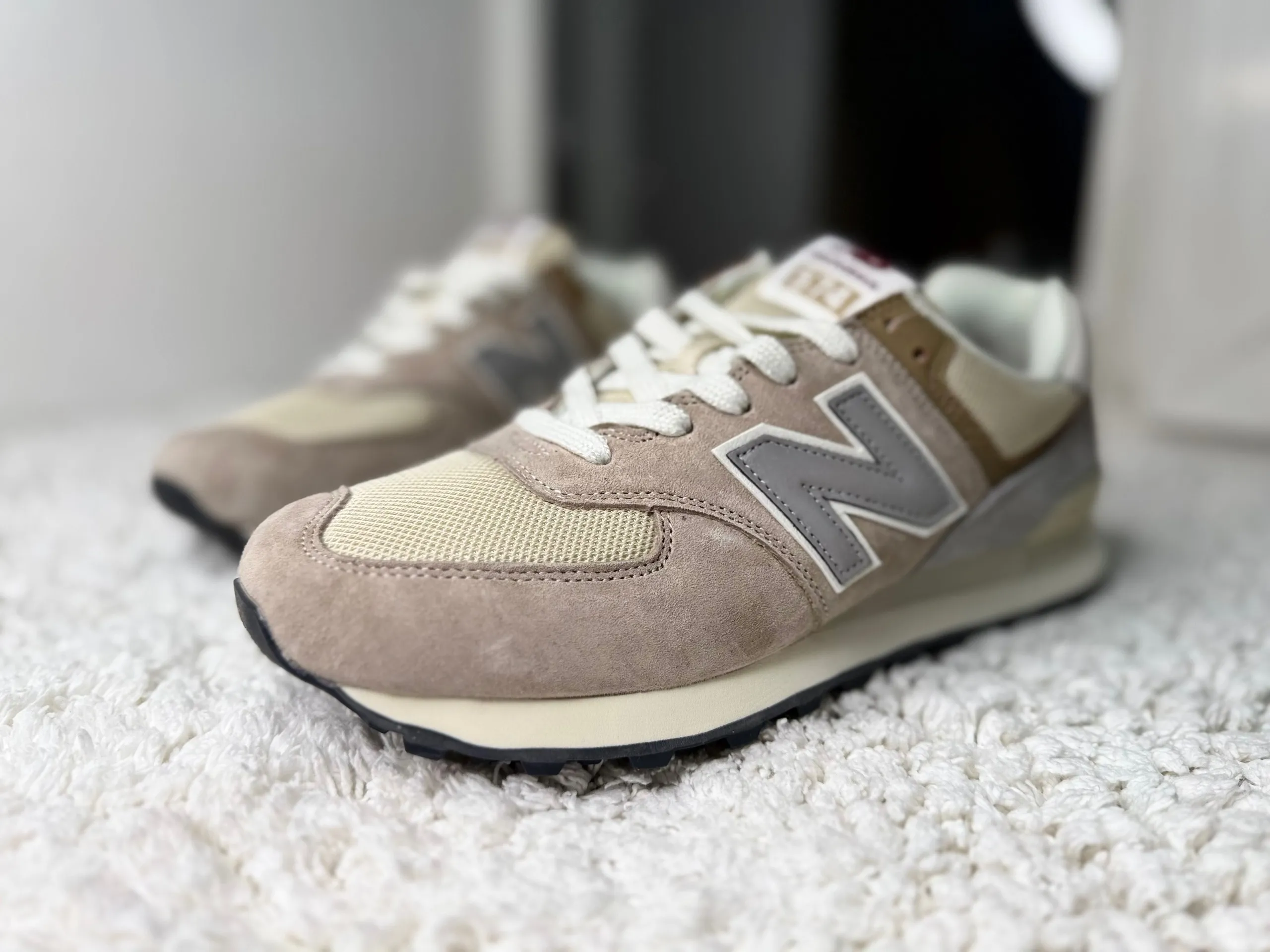 New Balance 574 светло-бежевые