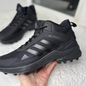 Adidas Terrex Swift R Thermo черные осень-зима  высокие