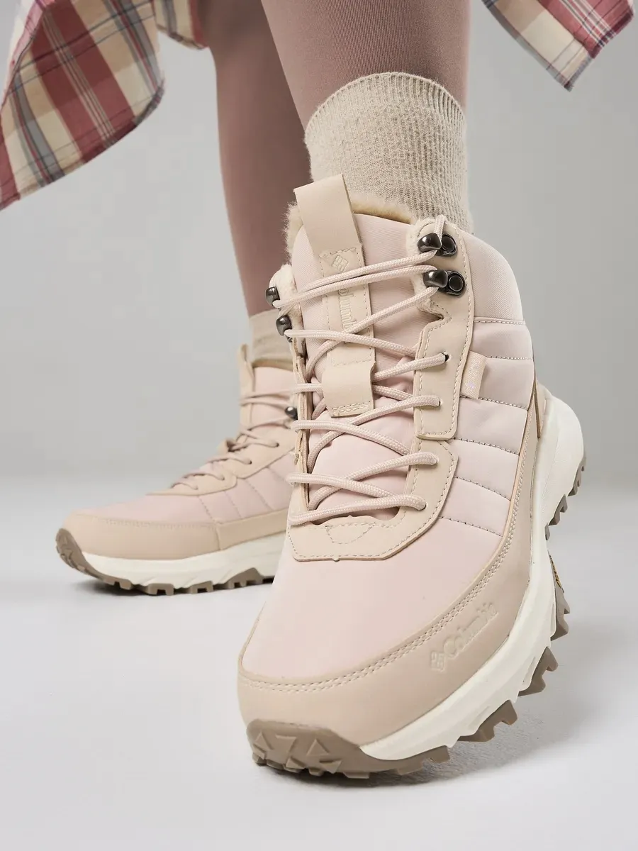 Полуботинки Columbia высокие бежевые зимние