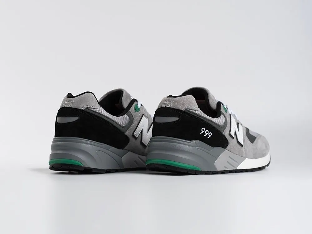 New Balance 999 светло-серые с зеленым