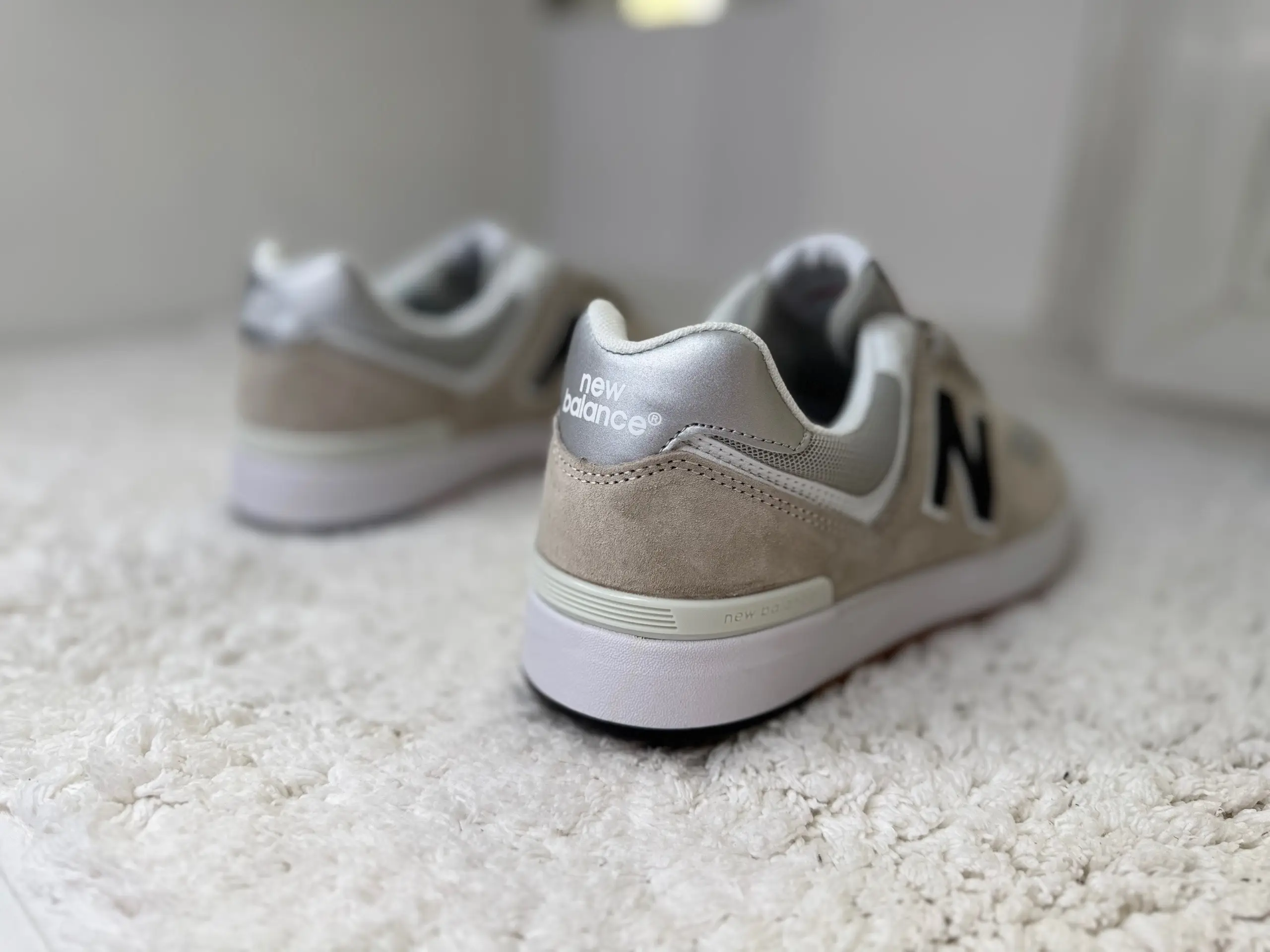 New Balance 574 кеды светло-серые