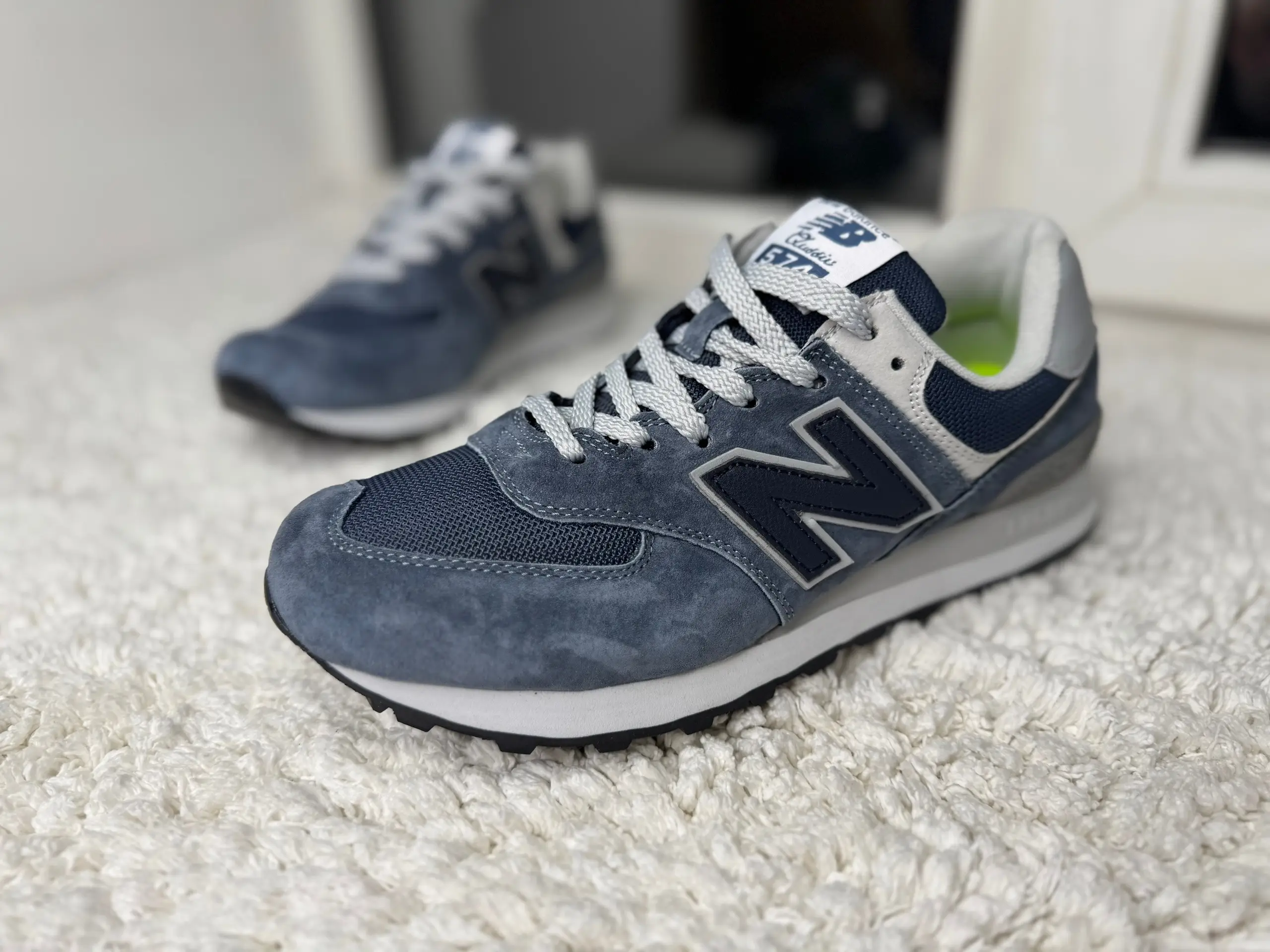 New Balance 574 голубые Море New