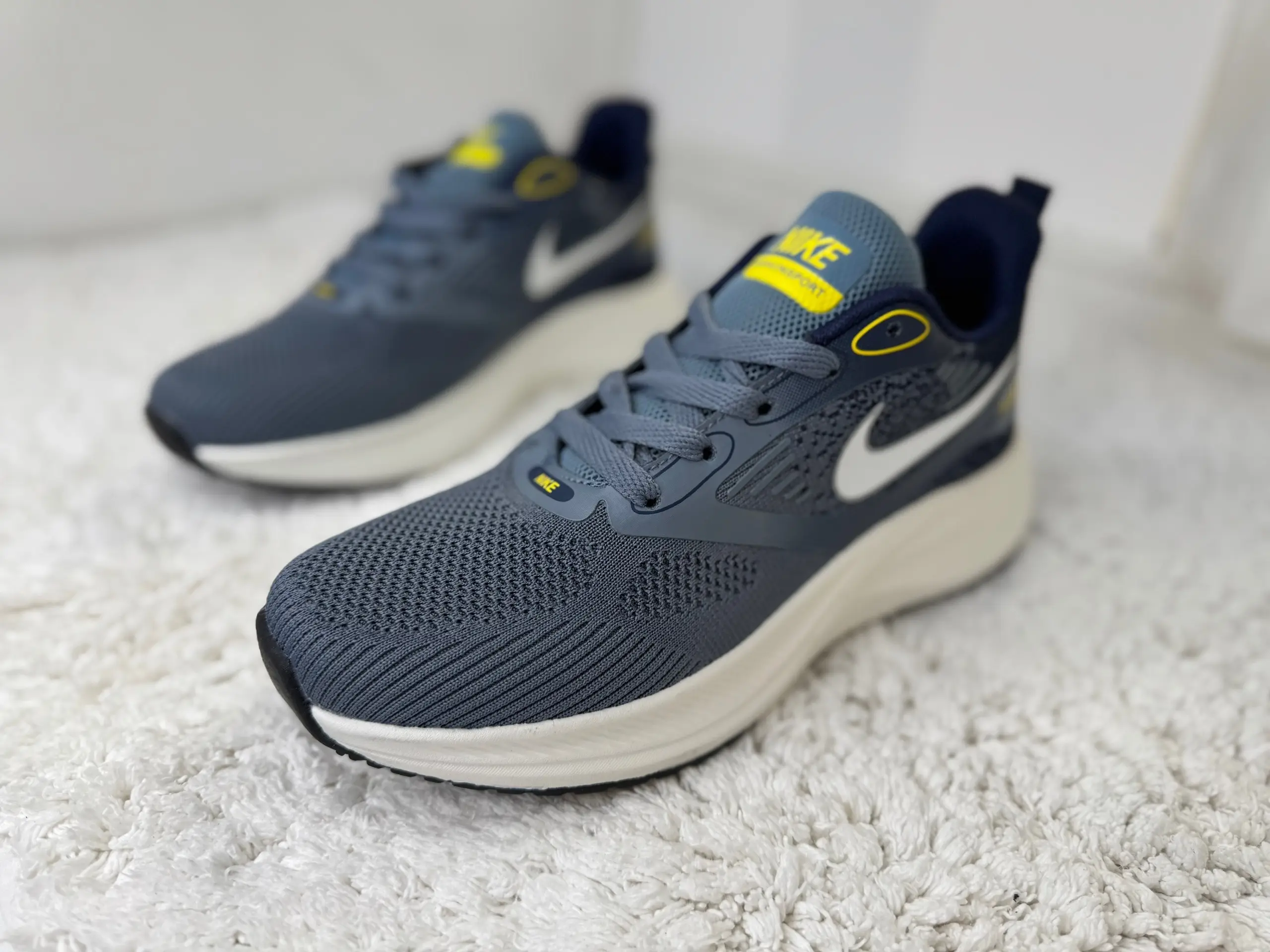 Кроссовки Nike Zoom  синие с желтым