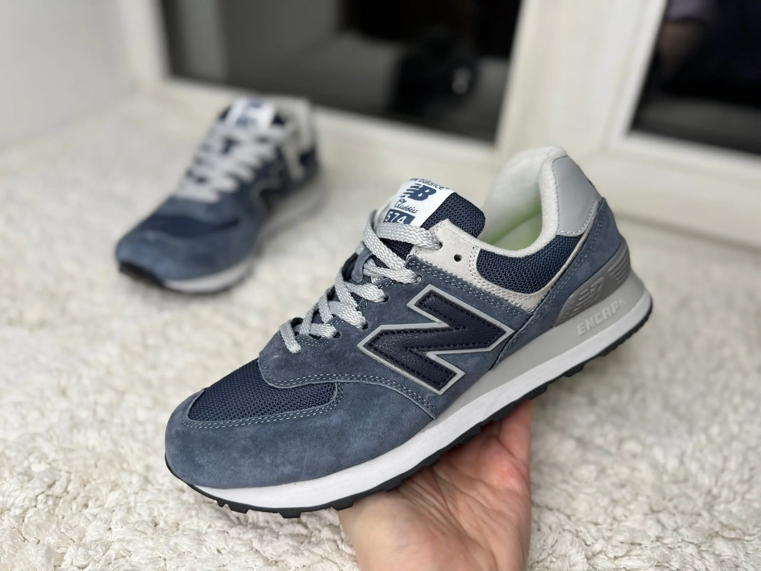 New Balance 574 голубые Море New
